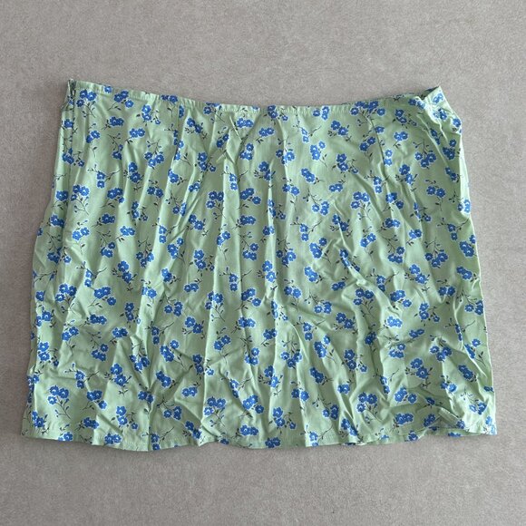 NWT Motel Zeh Mini Skirt in Lime Floral ASO Sarah Cameron - Picture 7 of 11